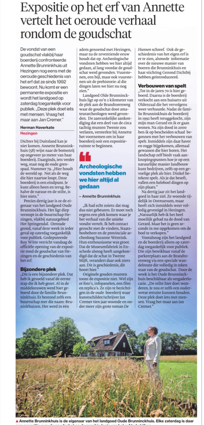 artikel tubantia expositie Annet Brunninkhuis
